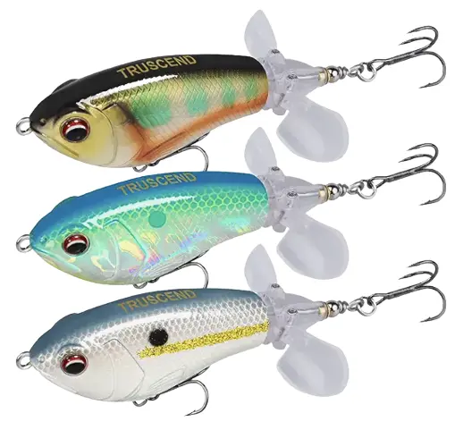 TRUSCEND Topwater Fishing Lures with BKK Hooks