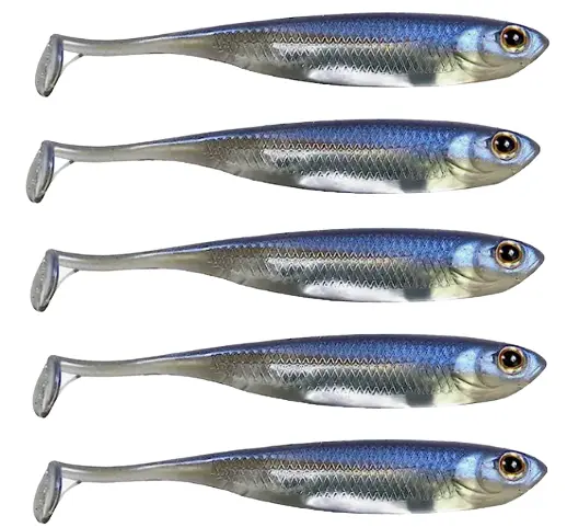 QualyQualy Soft Plastic Swimbait Paddle Tail Shad Lure